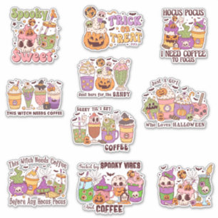 Halloween Coffee Sticker