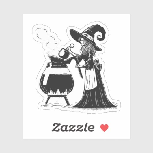 Halloween Coffee Sticker (Vel)