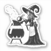 Halloween Coffee Sticker (Voorkant)