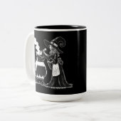 Halloween Coffee Tweekleurige Koffiemok (Voorkant links)