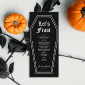 Halloween Coffin Bruiloft Menu DIY