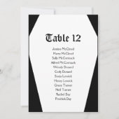 Halloween Coffin Bruiloft Zitkaart DIY Kaart (Voorkant)