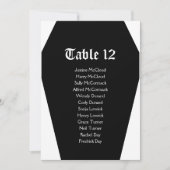 Halloween Coffin Bruiloft Zitkaart DIY Kaart (Voorkant)