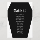 Halloween Coffin Bruiloft Zitkaart DIY Kaart (Voorkant)