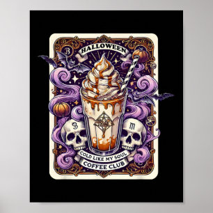 Halloween Cold Like My Soul Coffee Club Tarot Kaar Poster