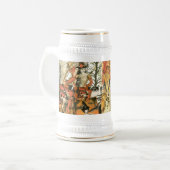  Halloween Collage Bierpul (Voorkant links)