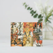  Halloween Collage Briefkaart (Staand voorkant)