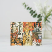  Halloween Collage Briefkaart (Staand voorkant)