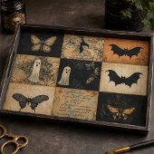 Halloween Collage Geest & Pompoen Decoupage Tissuepapier