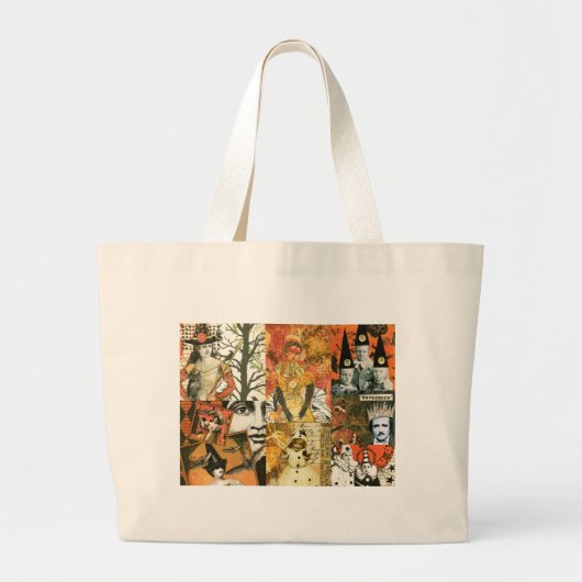  Halloween Collage Grote Tote Bag (Voorkant)