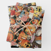 Halloween Collage Inpakpapier Vel (In situ)