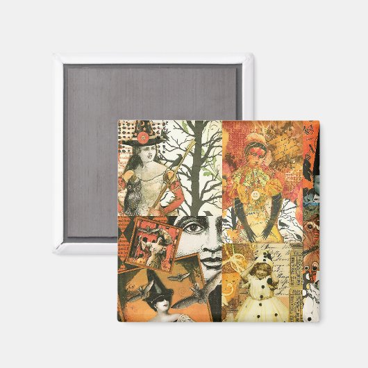  Halloween Collage Magneet (Voorkant / Achterkant)