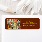 Halloween Collage retour adreslabels Etiket (Insitu)