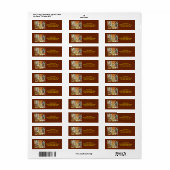 Halloween Collage retour adreslabels Etiket (Full Sheet)