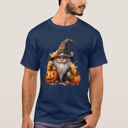 Halloween Collectie - Charmante Gnome Magic T-shirt (Voorkant)