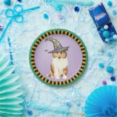 Halloween Collie Papieren Bordje (Feest)