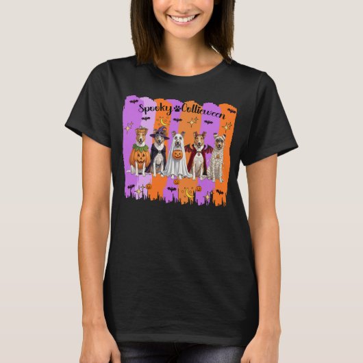 Halloween Collies T-shirt (Voorkant)