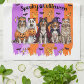 Halloween Collies Theedoek (Gevouwen)