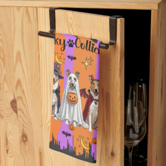 Halloween Collies Theedoek