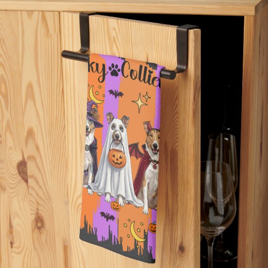 Halloween Collies Theedoek (Derde Gevouwen)