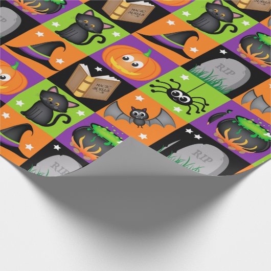 Halloween Colors Cadeaupapier (Hoek)
