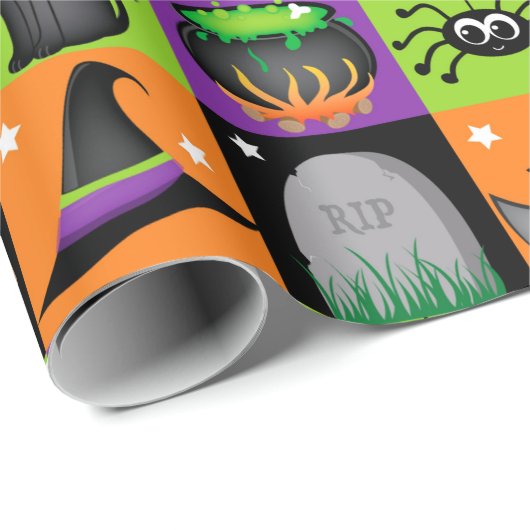 Halloween Colors Cadeaupapier (Rol Hoek)