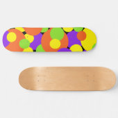 Halloween Colors | Cirkels | Persoonlijk Skateboard (Horizontaal)