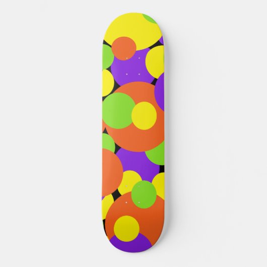 Halloween Colors | Cirkels | Persoonlijk Skateboard (Voorkant)