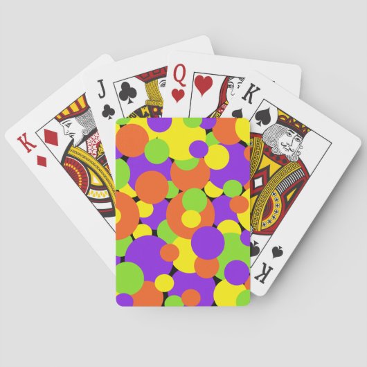 Halloween Colors | Cirkels | Pokerkaarten (Achterkant)