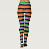 Halloween Colors Striped Leggings (Achterkant)