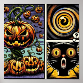 Halloween: Comic Book Pumpkin Patch Poster