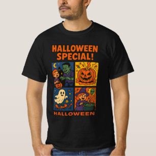 Halloween Comic  Unisex Man Vrouw T-shirt