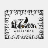 Halloween concept ontwerp met griezelige werveling deurmat (Voorkant)