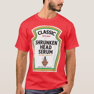 Halloween Condition Fles Shrunken Head Serum Po T-shirt