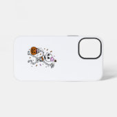 Halloween-confetti-skelet iPhone Hoesje (Achterkant horizontaal)