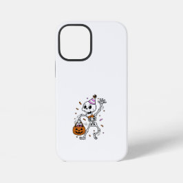 Halloween-confetti-skelet iPhone 12 Mini Hoesje