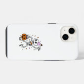 Halloween-confetti-skelet iPhone Hoesje (Achterkant horizontaal)