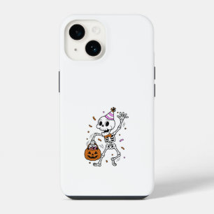 Halloween-confetti-skelet iPhone 14 Hoesje