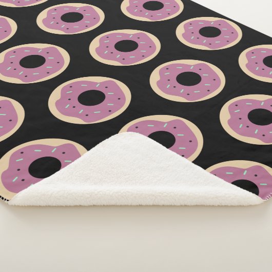 Halloween Confetti Sprinkles Donut Trets Sherpa Deken (3/4)