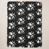 Halloween-confetti strooisel Ghost Skull Pompoen Sherpa Deken (Voorkant)