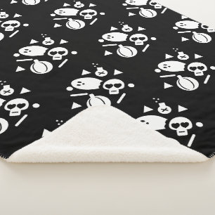 Halloween-confetti strooisel Ghost Skull Pompoen Sherpa Deken