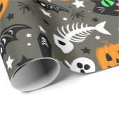 Halloween Confetti Wrapping Paper Cadeaupapier (Rol Hoek)