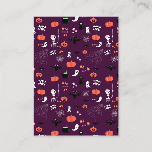 Halloween Contactkaartje (Voorkant)
