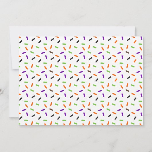 HALLOWEEN COOKIE DECORATIE PARTY UITNODIGING (Achterkant)