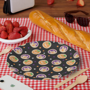 Halloween Cookie Party Borden Papieren Bordje