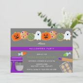 HALLOWEEN COOKIE PARTY UITNODIGING (Staand voorkant)