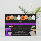 HALLOWEEN COOKIE PARTY UITNODIGING (Staand voorkant)