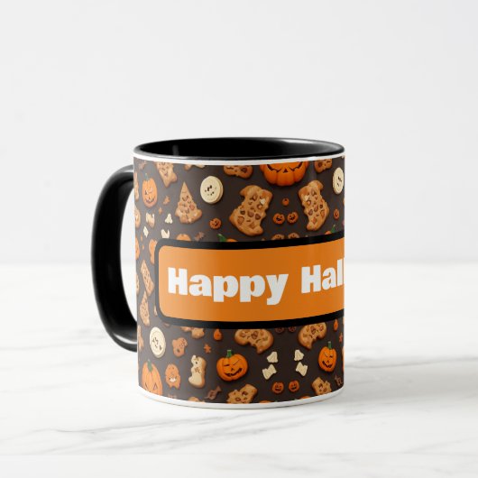 Halloween Cookies Gingerbread Coffee Mok voor u (Voorkant links)