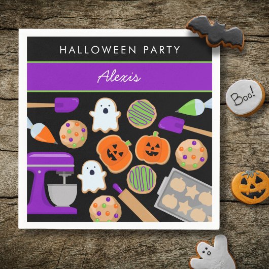 HALLOWEEN COOKIES PARTY Papieren servet