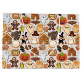 Halloween Cookies Pattern Collectie Offwhite BG Groot Cadeauzakje (Achterkant)